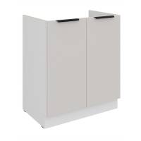 Szafka kuchenna pod zlew 80 cm kaszmir + biały CAROL 80 ZL 2F